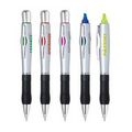 Highlighter Ballpoint Pen w/ Twist Action and Neon Highlighter